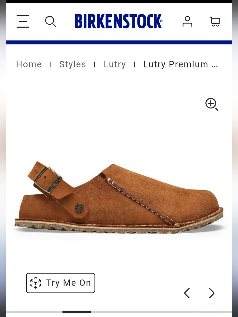 Birkenstock Lutry Premium Suede Leather Clogs Mules  Mens Size 10 NEW!